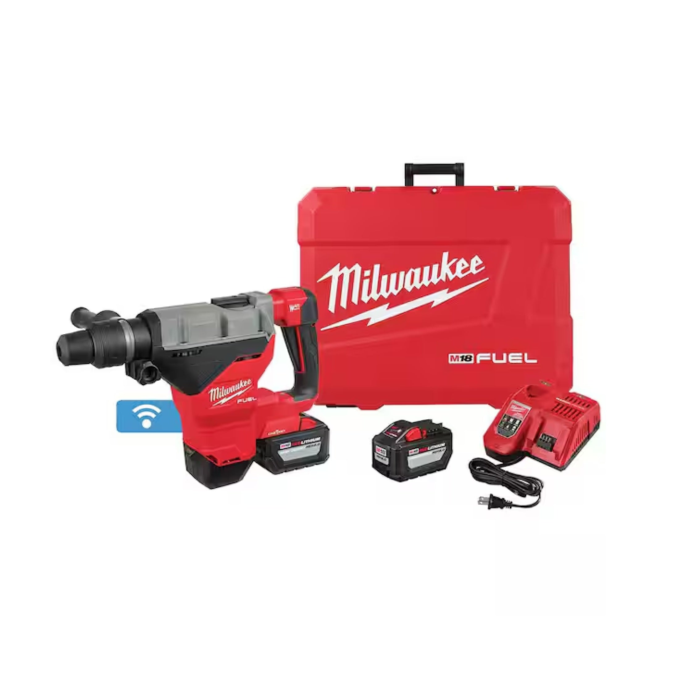 M18 Fuel 1-3/4" SDS Max Rotary Hammer Kit w/ (2) 12.0 Battery