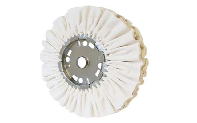 6 Inch Untreated Pleated Buffing Wheel for Buff Rake with Handle