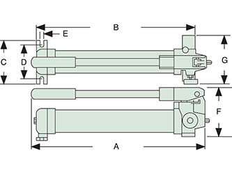 Simplex Hydraulic Pump Dimensions