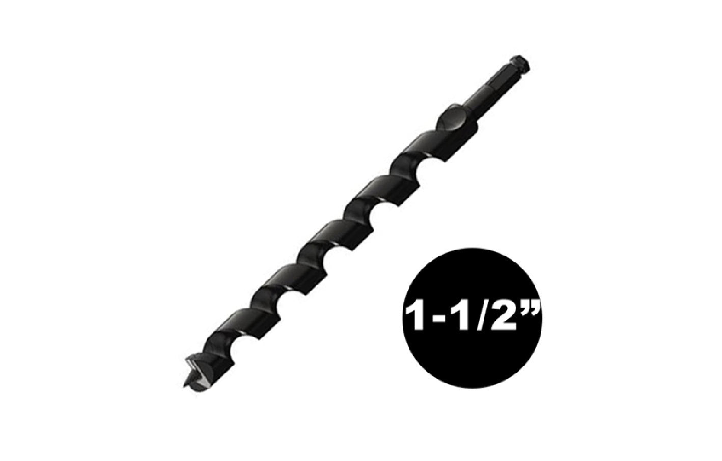 1-1/2" Diameter Carbide Tipped Auger Bits