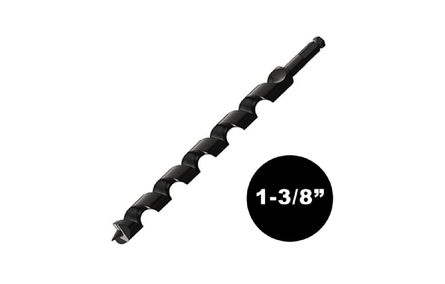 1-3/8" Diameter Carbide Tipped Auger Bits