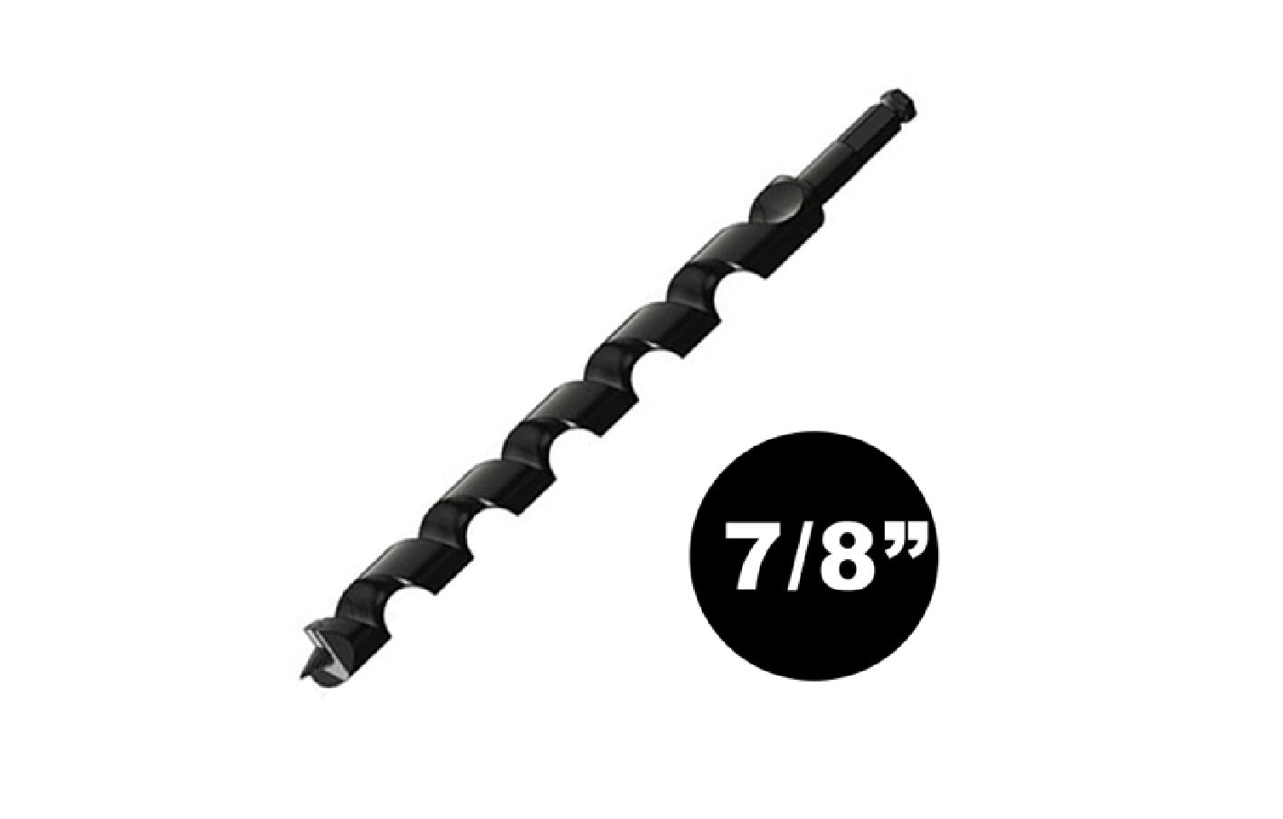 7/8" Diameter Carbide Tipped Auger Bits