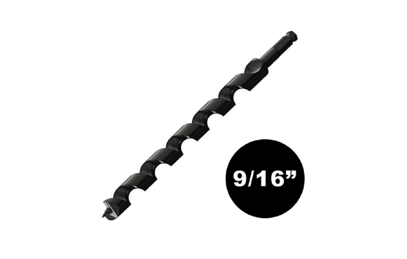 9/16" Diameter Carbide Tipped Auger Bits