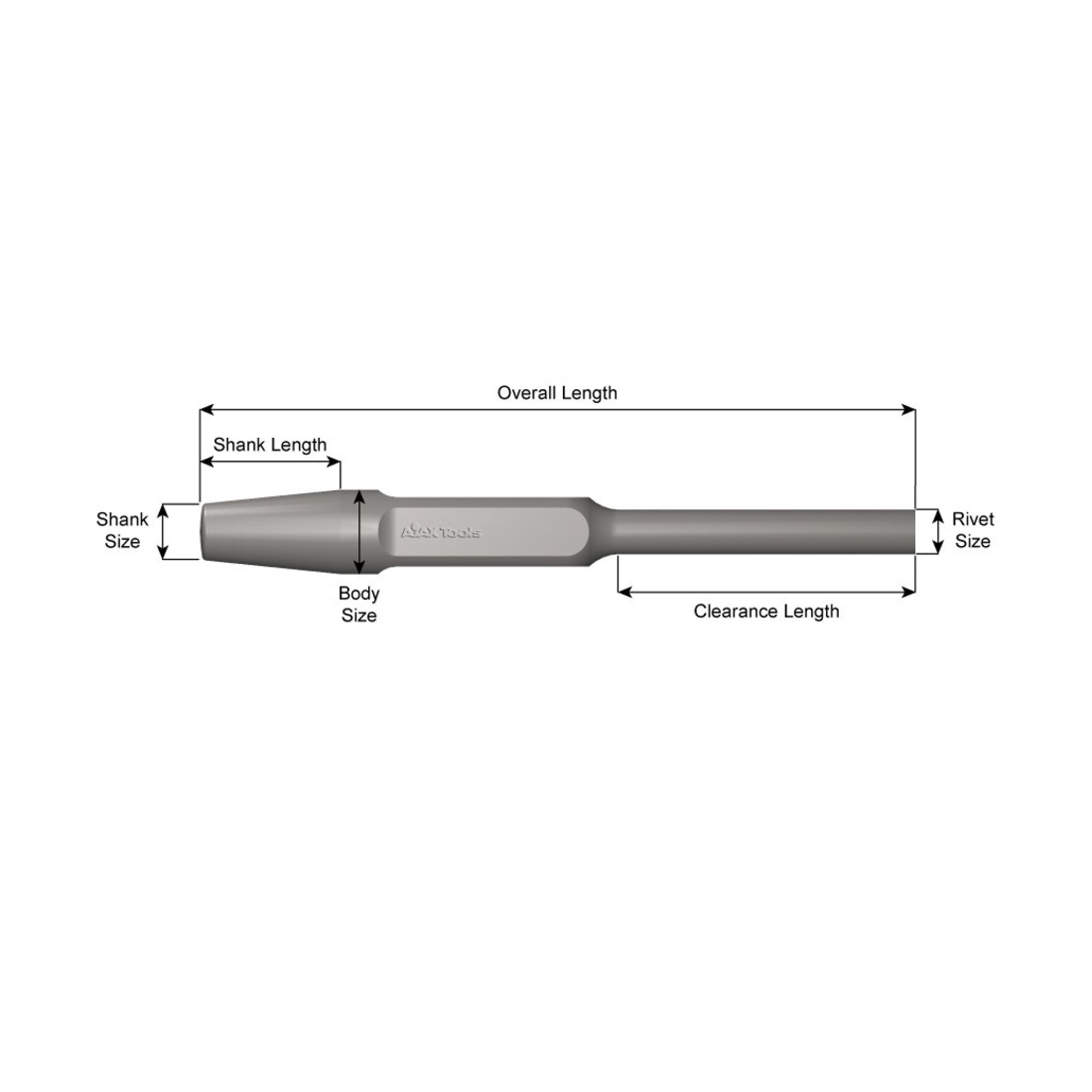 Ajax 235 Rivet Buster Back Out Punch