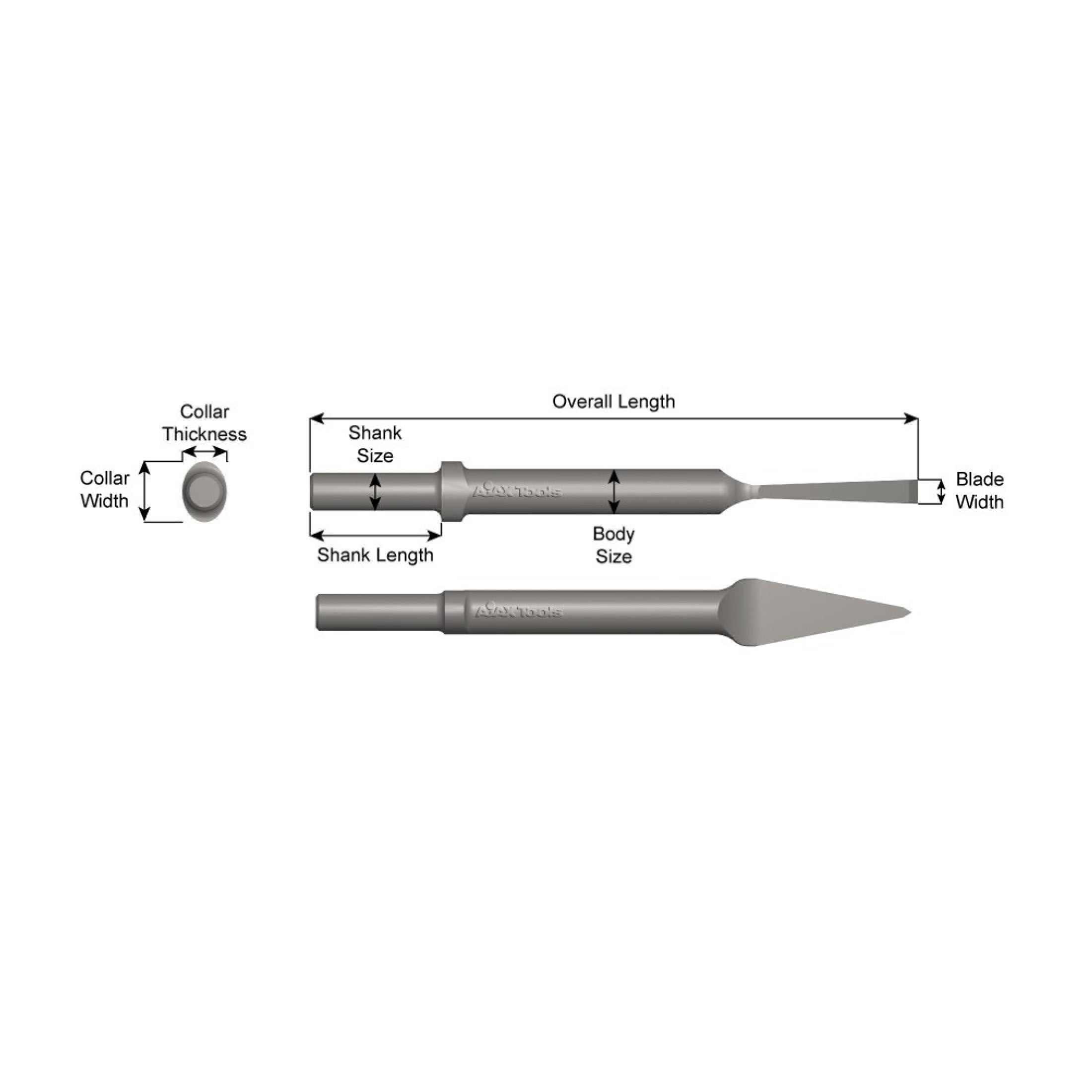 Ajax 305 Oval Collar Cape Chisel