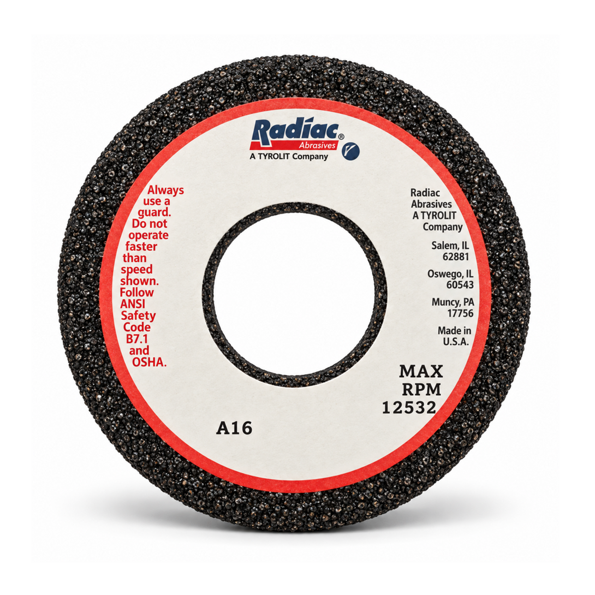 English File Cup Wheel A16 - Coarse