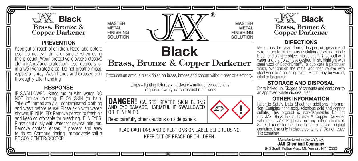 JAX Chemical Black Brass, Bronze & Copper Darkener