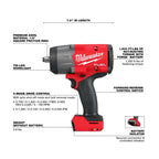 Milwaukee 2967-22 M18 FUEL 1/2" Drive High Torque Impact Wrench with Friction Ring