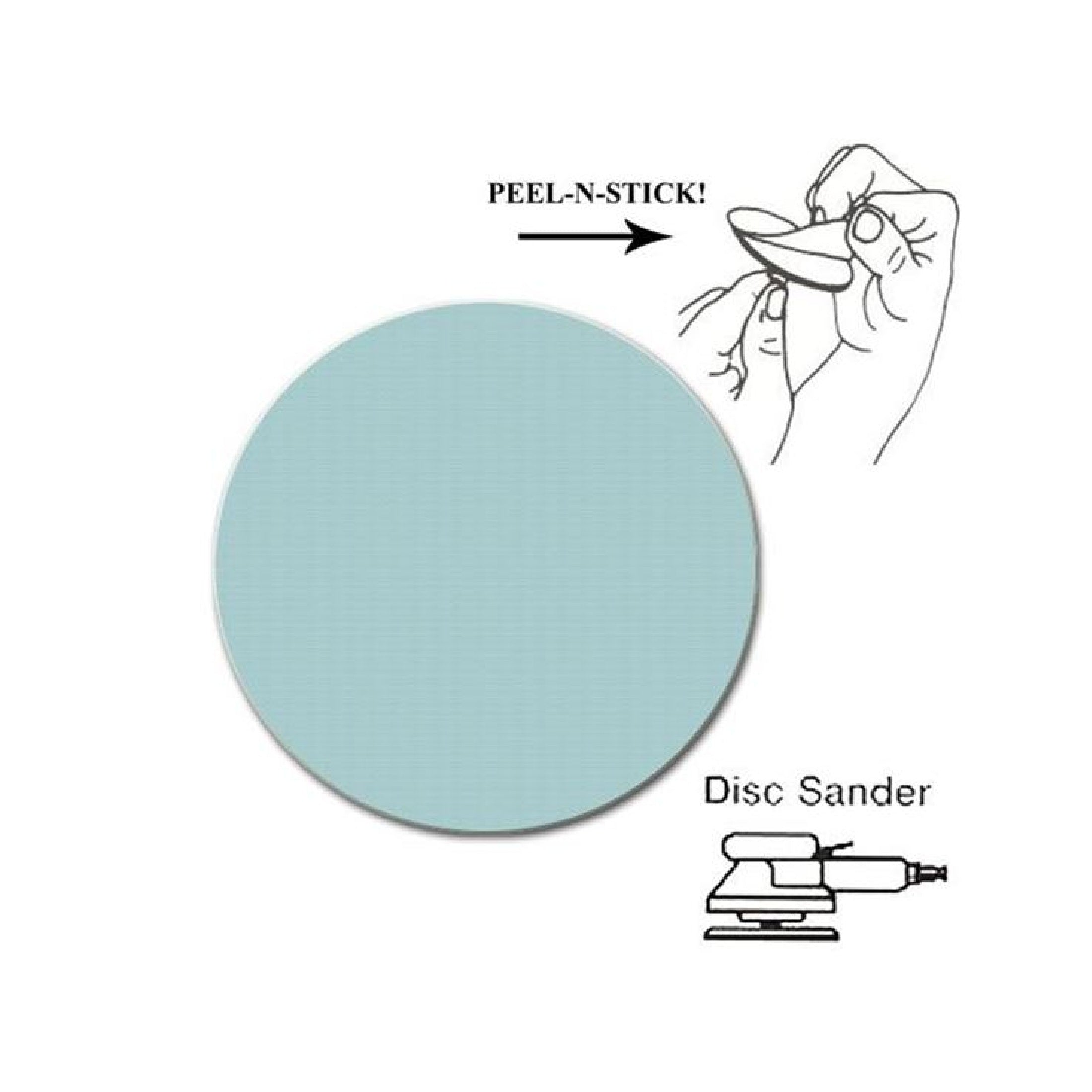 Trizact Film Disc PSA 5 / A10 Micron Blue  (Stainless)