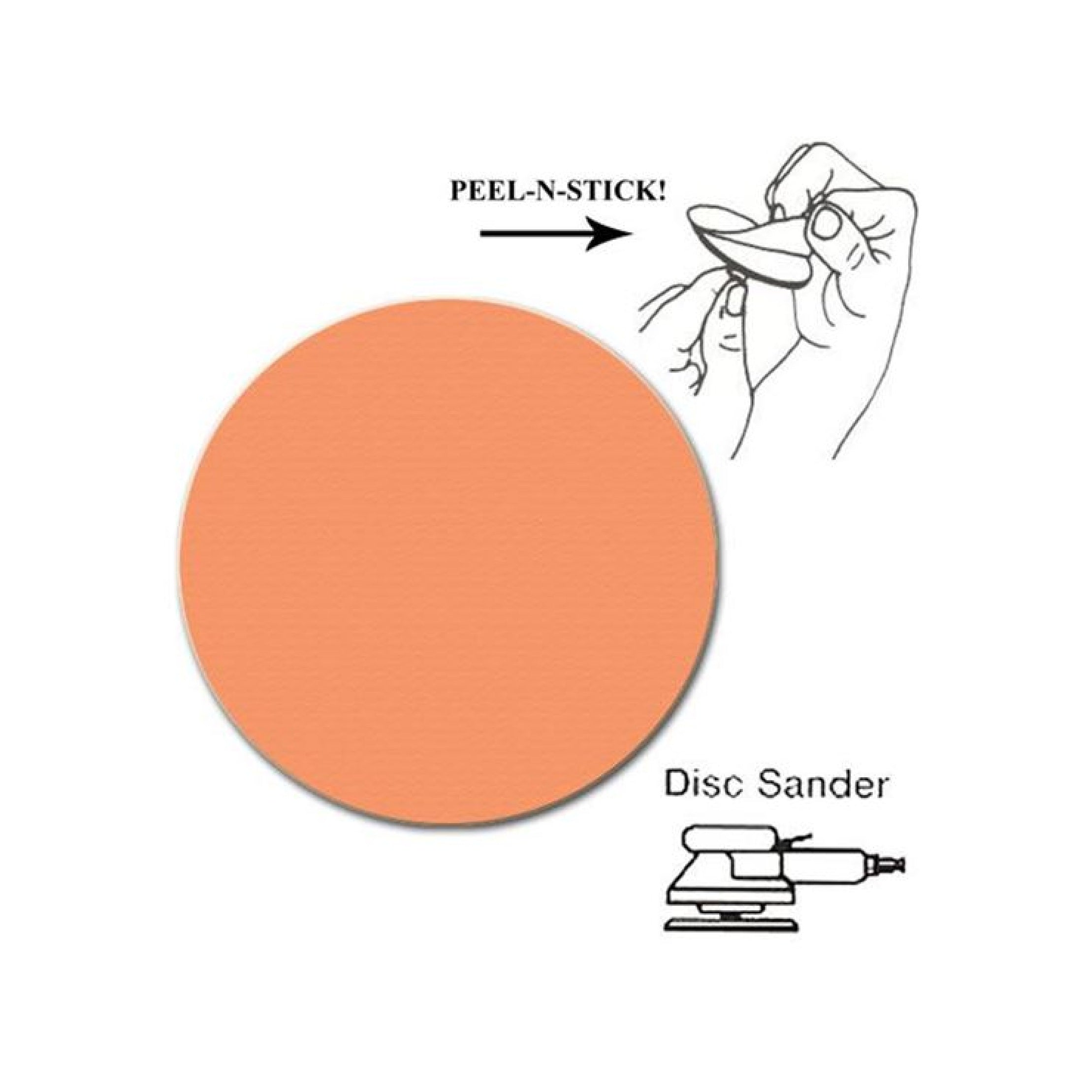 Trizact Film Disc PSA 5 / A5 Micron Orange  (Stainless)