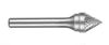 Carbide Burrs - Cone - 60 Degree