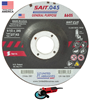 United Abrasives Sait 22021 4-1/2" x .045" x 7/8" A60S Type 27 Depressed Center Cutting Wheel