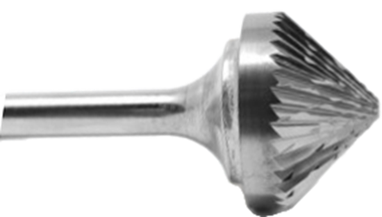 90 Degree Coned Shaped Carbide Burrs | SK