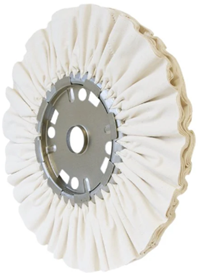 6" Untreated Pleated Buffing Wheel